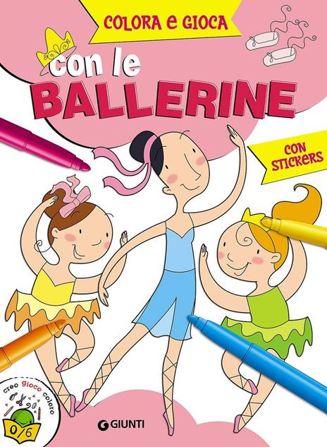 Colora e gioca con le ballerine - copertina