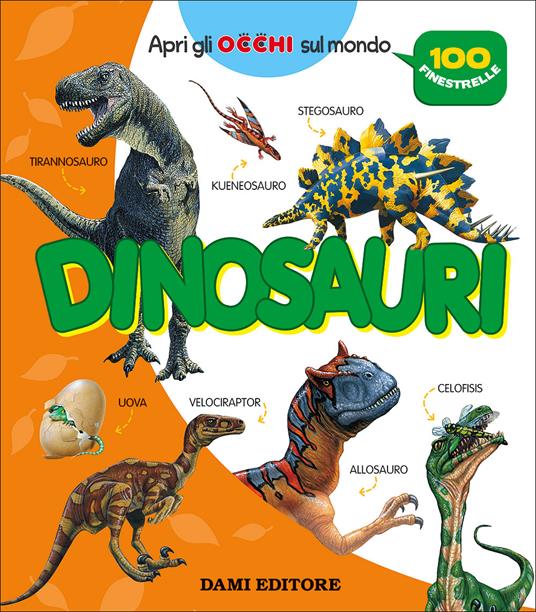 Dinosauri. 100 finestrelle - Paola Fabris - copertina