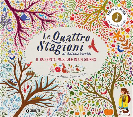 Le quattro stagioni di Antonio Vivaldi. Il racconto musicale in un giorno. Ediz. illustrata - Katie Cotton - copertina