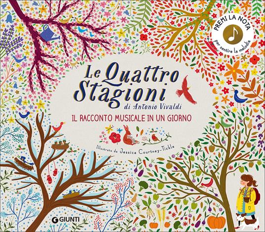 Le quattro stagioni di Antonio Vivaldi. Il racconto musicale in un giorno. Ediz. illustrata - Katie Cotton - copertina