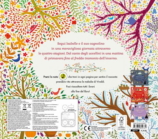 Le quattro stagioni di Antonio Vivaldi. Il racconto musicale in un giorno. Ediz. illustrata - Katie Cotton - 2