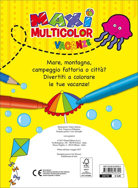 Maxi multicolor vacanze. Ediz. a colori - Vinicio Salvini - 2