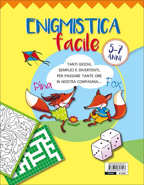 Enigmistica facile 5-7 anni - Antonio Barbanera,Barbara Bongini - 6