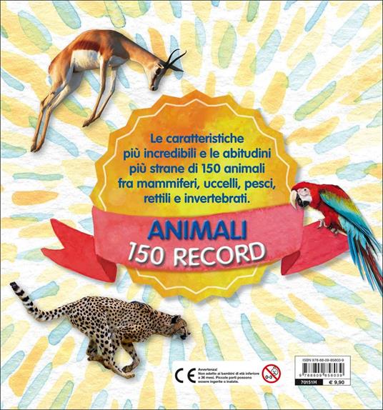  Animali 150 record. Con adesivi. Ediz. a colori - 2