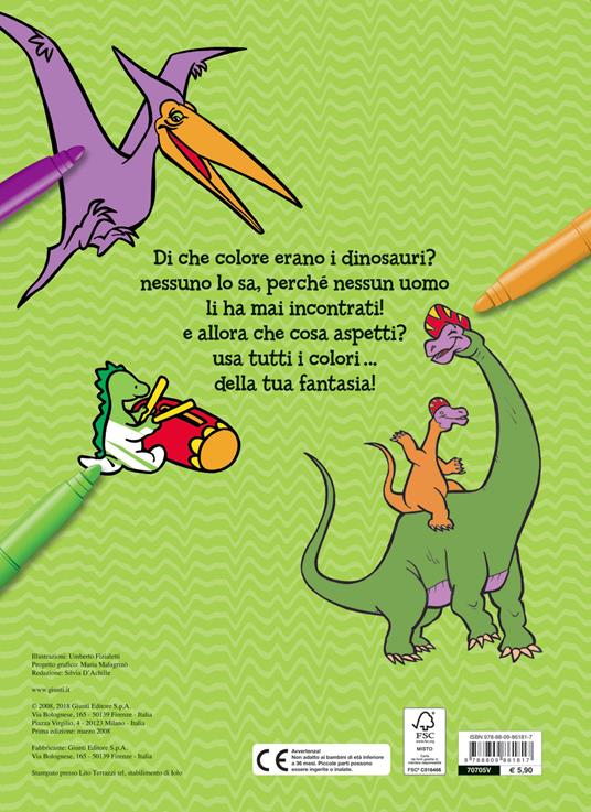 Il superlibro dei dinosauri da colorare. Ediz. a colori - Umberto Fizialetti - 3