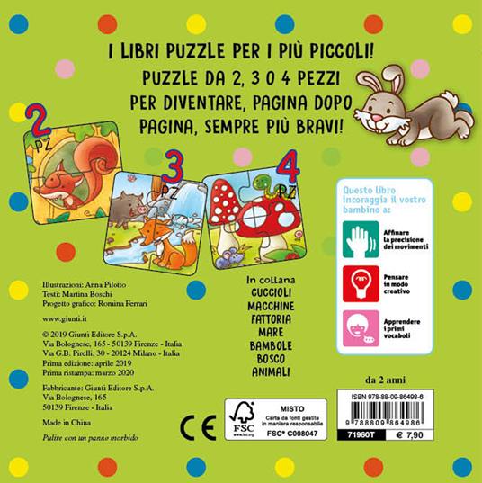 Bosco. Libro puzzle. Ediz. a colori - Silvia D'Achille - 2