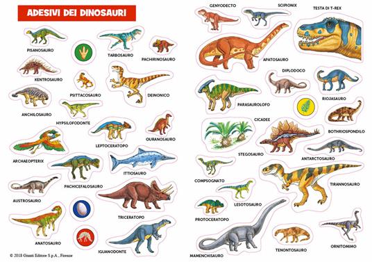 Dinosauri. Con adesivi - Anna Casalis - Libro - Dami Editore - Super  activity album