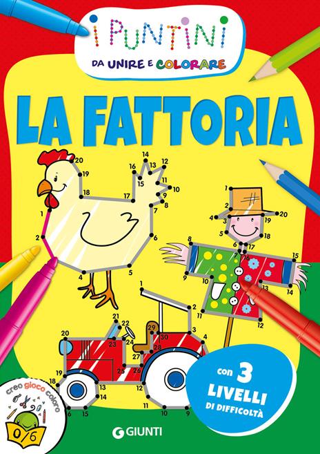 La fattoria. I puntini da unire e colorare. Ediz. a colori - Micaela Vissani - copertina