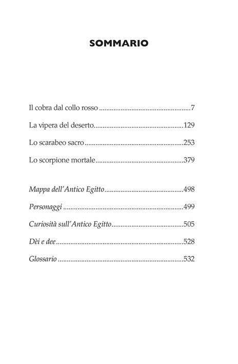 Cronache egiziane: Il cobra dal collo rosso-Vipera cornuta-Scarabeo sacro-Lo scorpione mortale - Gill Harvey - 5