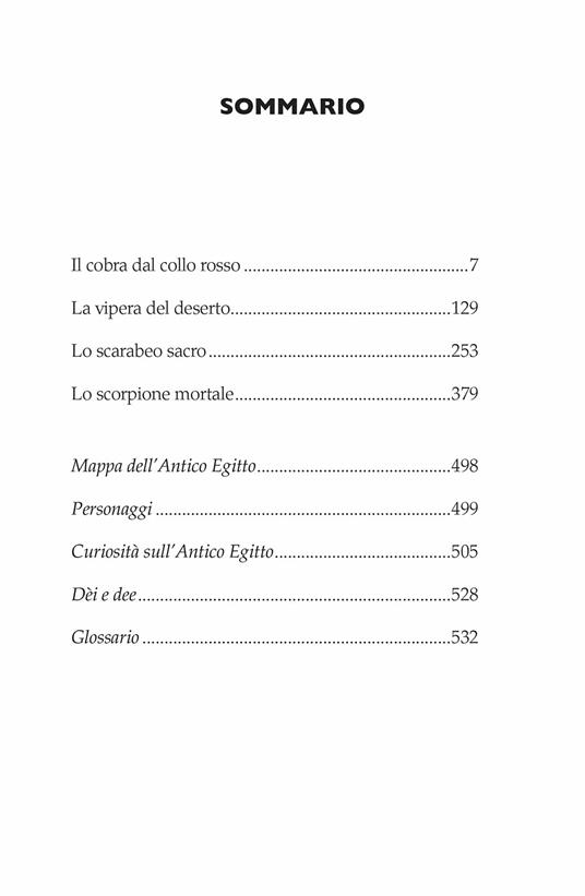 Cronache egiziane: Il cobra dal collo rosso-Vipera cornuta-Scarabeo sacro-Lo scorpione mortale - Gill Harvey - 5