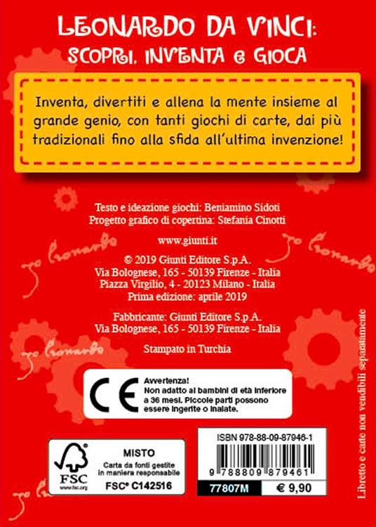 Leonardo. Scopri, inventa e gioca. Con 50 Carte - Beniamino Sidoti - 5