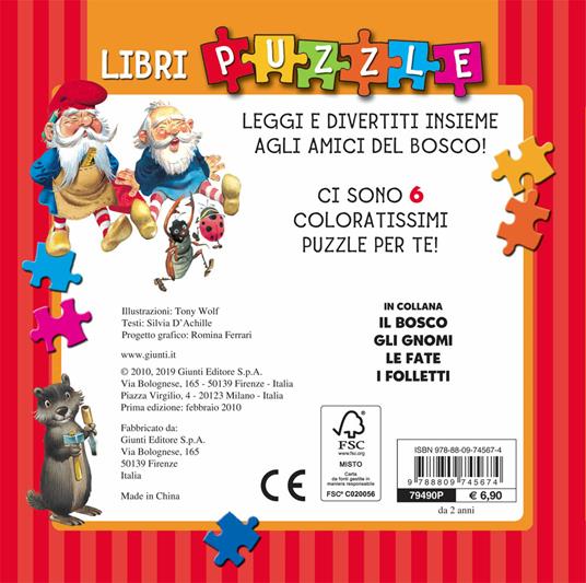 Gli gnomi. Libro puzzle - Silvia D'Achille - 2