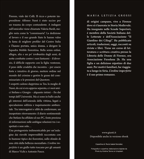 L'ordine imperfetto. Il primo giallo della commissaria Bardi - Maria Letizia Grossi - 2