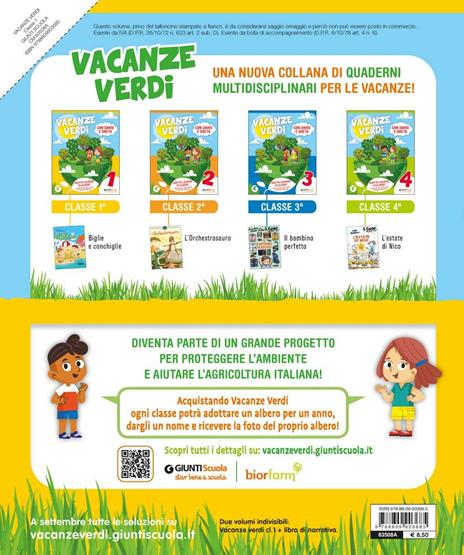 Vacanze verdi. Quaderni multidisciplinari per le vacanze. Per la Scuola elementare. Con Libro: Biglie e conchiglie. Vol. 1 - 2