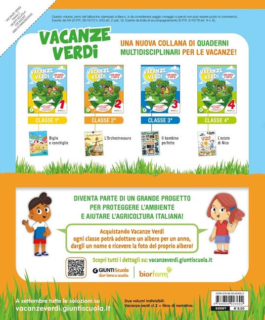  Vacanze verdi. Quaderni multidisciplinari per le vacanze. Per la Scuola elementare. Con Libro: L'Orchestrosauro. Vol. 2 - 2