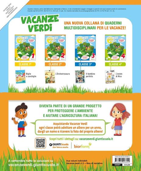  Vacanze verdi. Quaderni multidisciplinari per le vacanze. Per la Scuola elementare - 4