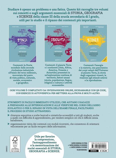 Kit. I saperi essenziali di storia, geografia e scienze per la scuola secondaria di I grado. Classe III. Con QR Code - Silvia Cristina Negri,Enrico Squarcina,Claudia Fredella - 6