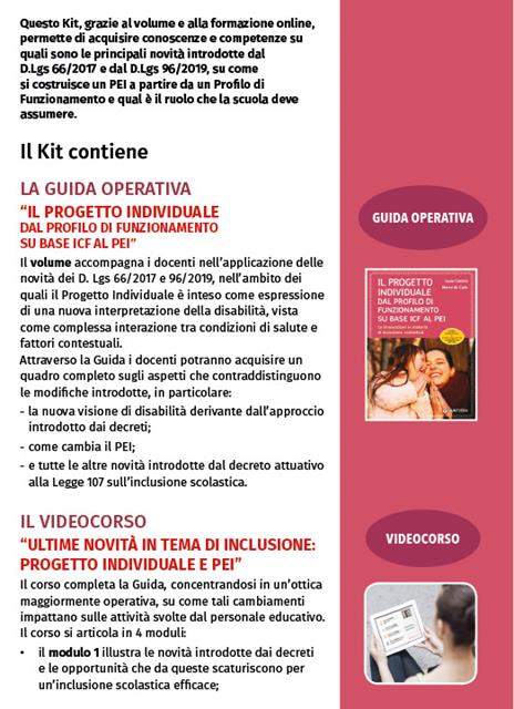 Kit PEI su base ICF. Un percorso completo sulle innovazioni in materia di inclusione scolastica. Con espansione online - 2