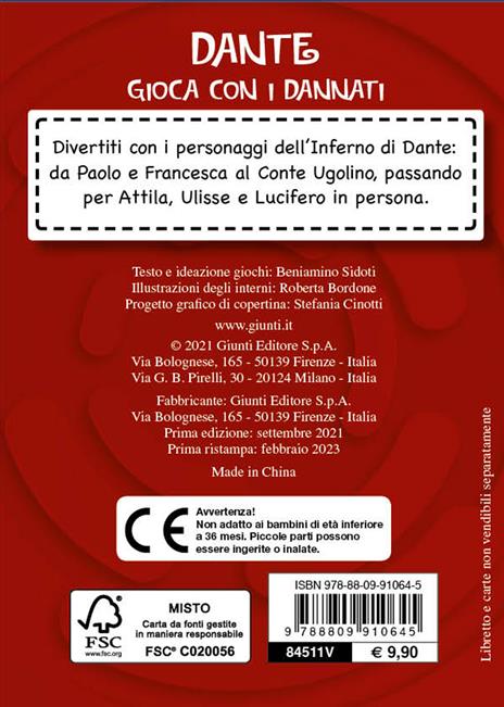 Dante. Gioca con i dannati. Con 50 Carte - Beniamino Sidoti - 9