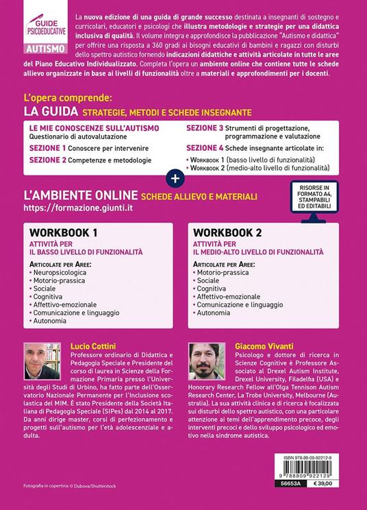Autismo come e cosa fare con bambini e ragazzi a scuola. Metodologie, strategie e materiali operativi per ciascuna delle aree del PEI. Nuova ediz. Con Contenuto digitale per download e accesso online - Lucio Cottini,Giacomo Vivanti,Benedetta Bonci - 6