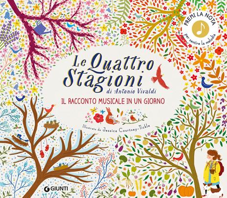 Le quattro stagioni di Antonio Vivaldi. Il racconto musicale in un giorno. Ediz. a colori - Katie Cotton - copertina