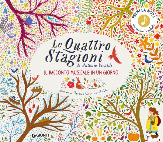 Le quattro stagioni di Antonio Vivaldi. Il racconto musicale in un giorno. Ediz. a colori - Katie Cotton - copertina