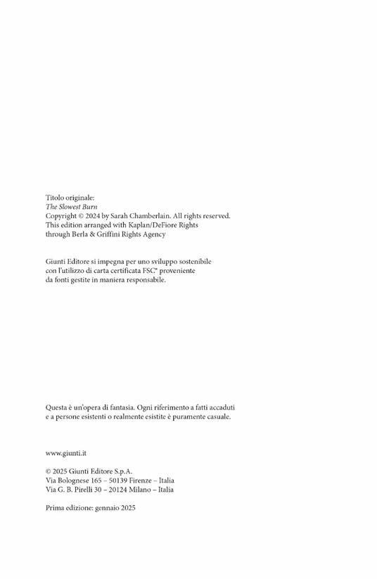 The slowest burn. Ediz. italiana - Sarah Chamberlain - 3
