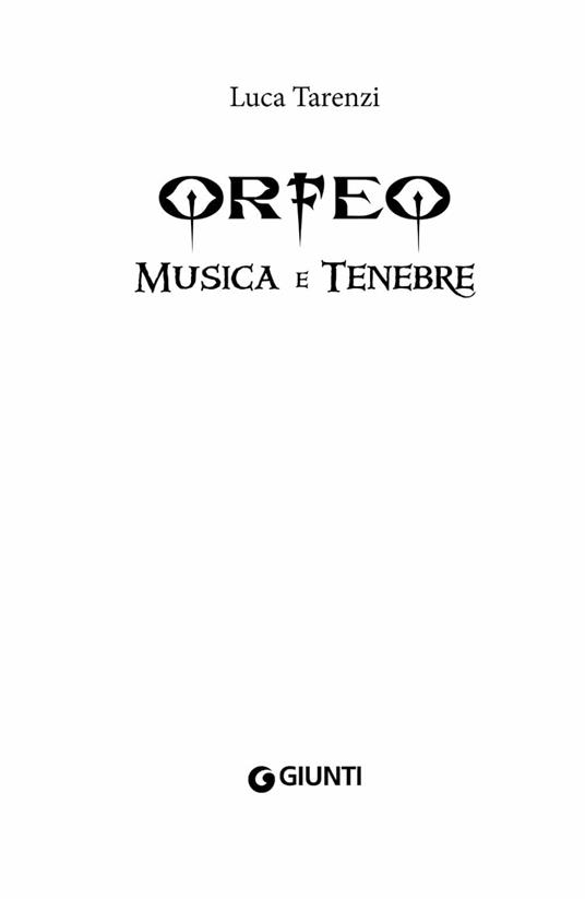 Musica e tenebre. Orfeo. Vol. 2 - Luca Tarenzi - 3