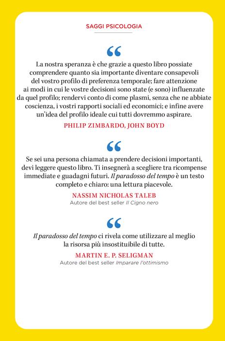 Il paradosso del tempo. La nuova psicologia del tempo che cambierà la tua vita - Philip G. Zimbardo,John Boyd - 2