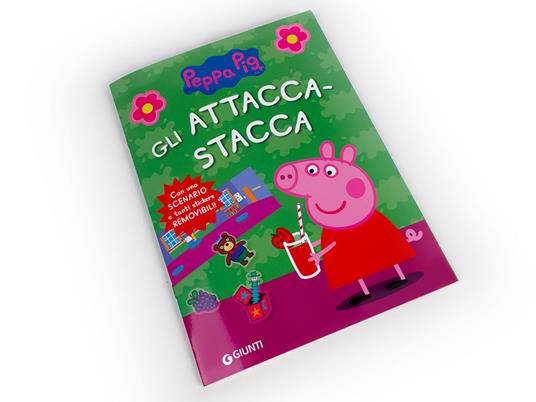 Gli attacca-stacca di Peppa Pig. Con adesivi. Ediz. a colori - Silvia  D'Achille - Libro - Giunti Editore 