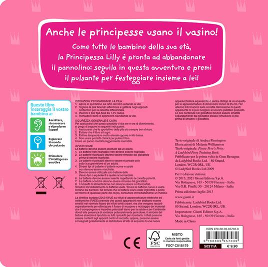Il vasino della principessa. Premi il pulsante. Evviva! Evviva! Ediz. illustrata - Andrea Pinnington - 2