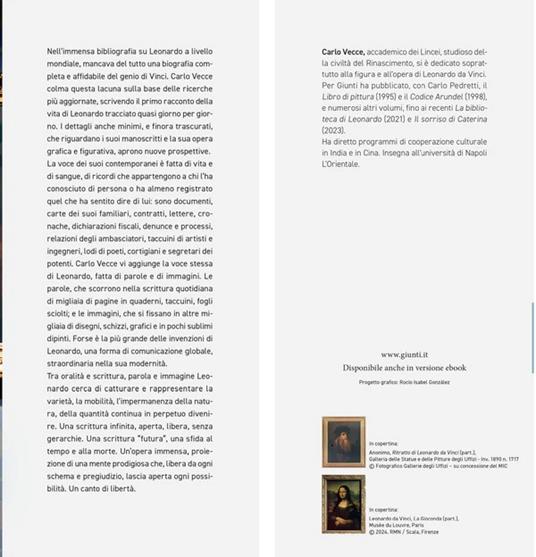 Leonardo, la vita. Il ragazzo di Vinci, l'uomo universale, l'errante - Carlo Vecce - 2