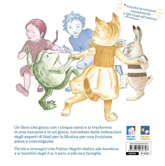 Con le mani. Un libro di parole e musica. Ediz. a colori. Con canzone scaricabile con QR code - Fabian Negrin - 2