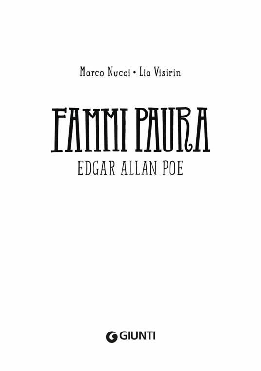 Fammi paura. Edgar Allan Poe - Marco Nucci - 2