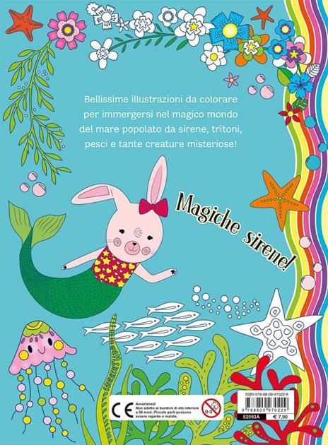 Sirene e creature del mare. Coloring book. Ediz. illustrata - 2