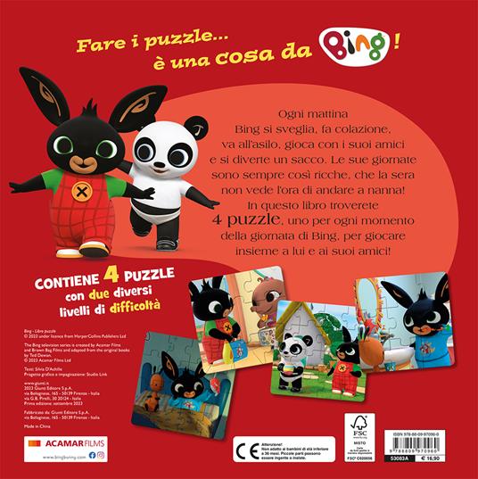 Il libro puzzle di Bing. Ediz. a colori - Silvia D'Achille - 2