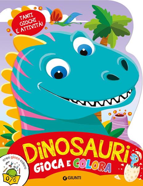 Dinosauri. Gioca e colora. Ediz. a colori - copertina