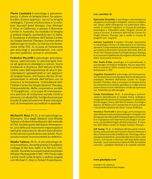 Terapia a seduta singola. Principi e pratiche - Flavio Cannistrà,Federico Piccirilli - 3
