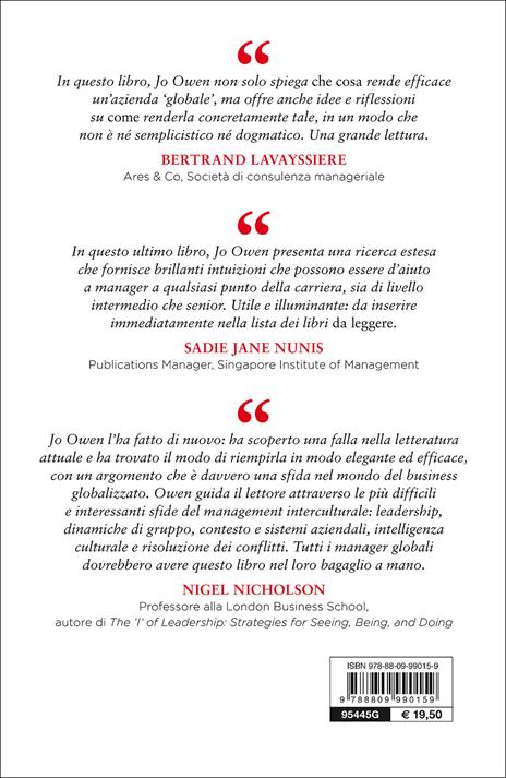 Il manager globale. Come raggiungere prestazioni elevate - Jo Owen - 3