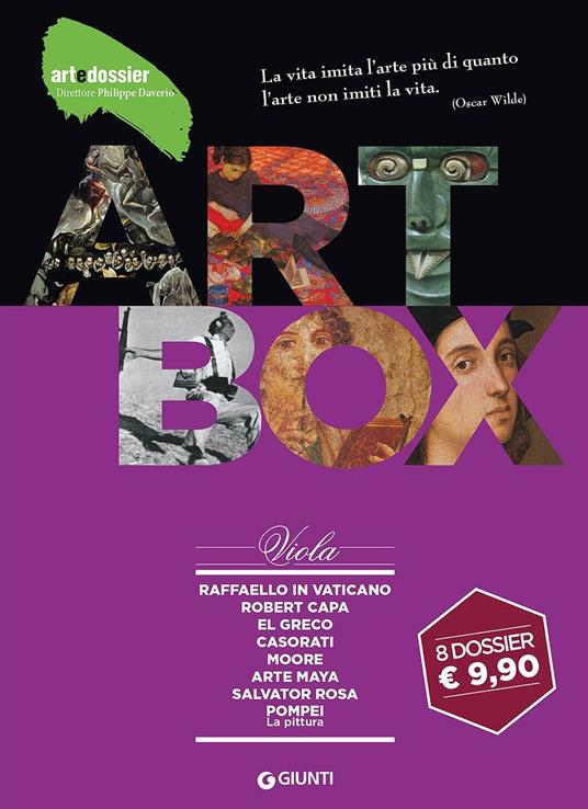 Dossier d'art. Box viola: Raffaello in Vaticano-Robert Capa-El Greco-Casorati-Moore-Arte maya-Salvator Rosa-Pompei. La pittura. Ediz. illustrata - copertina