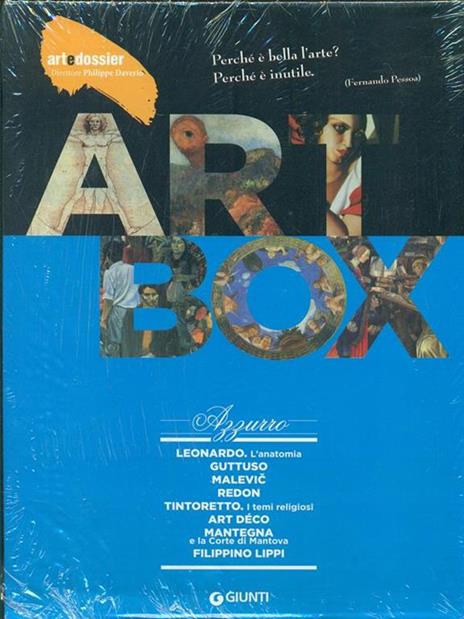 Dossier d'art. Box azzurro: Leonardo. L'anatomia-Guttuso-Malevic-Redon-Tintoretto. Temi religiosi-Art déco-Mantegna e la corte di Mantova-Filippino Lippi. Ediz. illustrata - 3