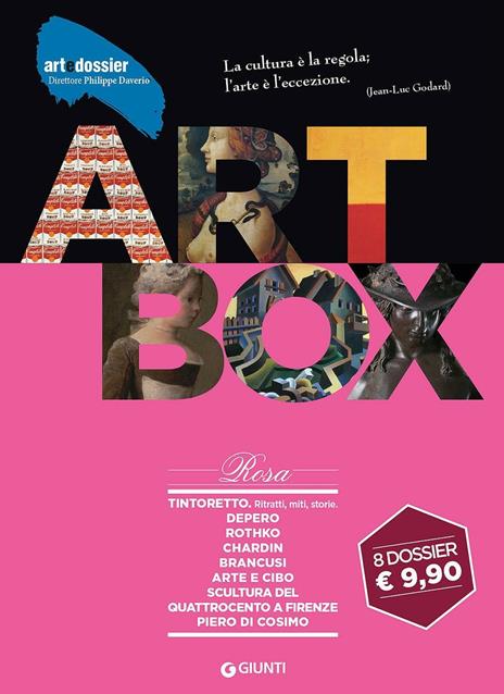 Dossier d'art. Box rosa: Tintoretto. Ritratti, miti, storie-Depero-Rothko-Chardin-Brancusi-Arte e cibo-Scultura del Quattrocento a Firenze-Piero di Cosimo. Ediz. illustrata - 2