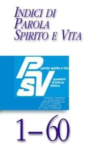 Indici di Parola Spirito e Vita PSV 1-60 - copertina