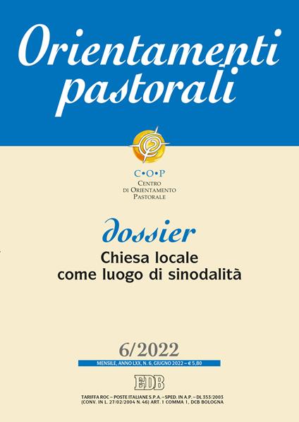 Orientamenti pastorali (2022). Vol. 6 - copertina