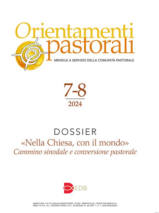 Orientamenti pastorali (2024). Vol. 7-8 - copertina