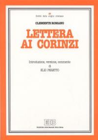 Lettera ai Corinzi - Clemente Romano - copertina