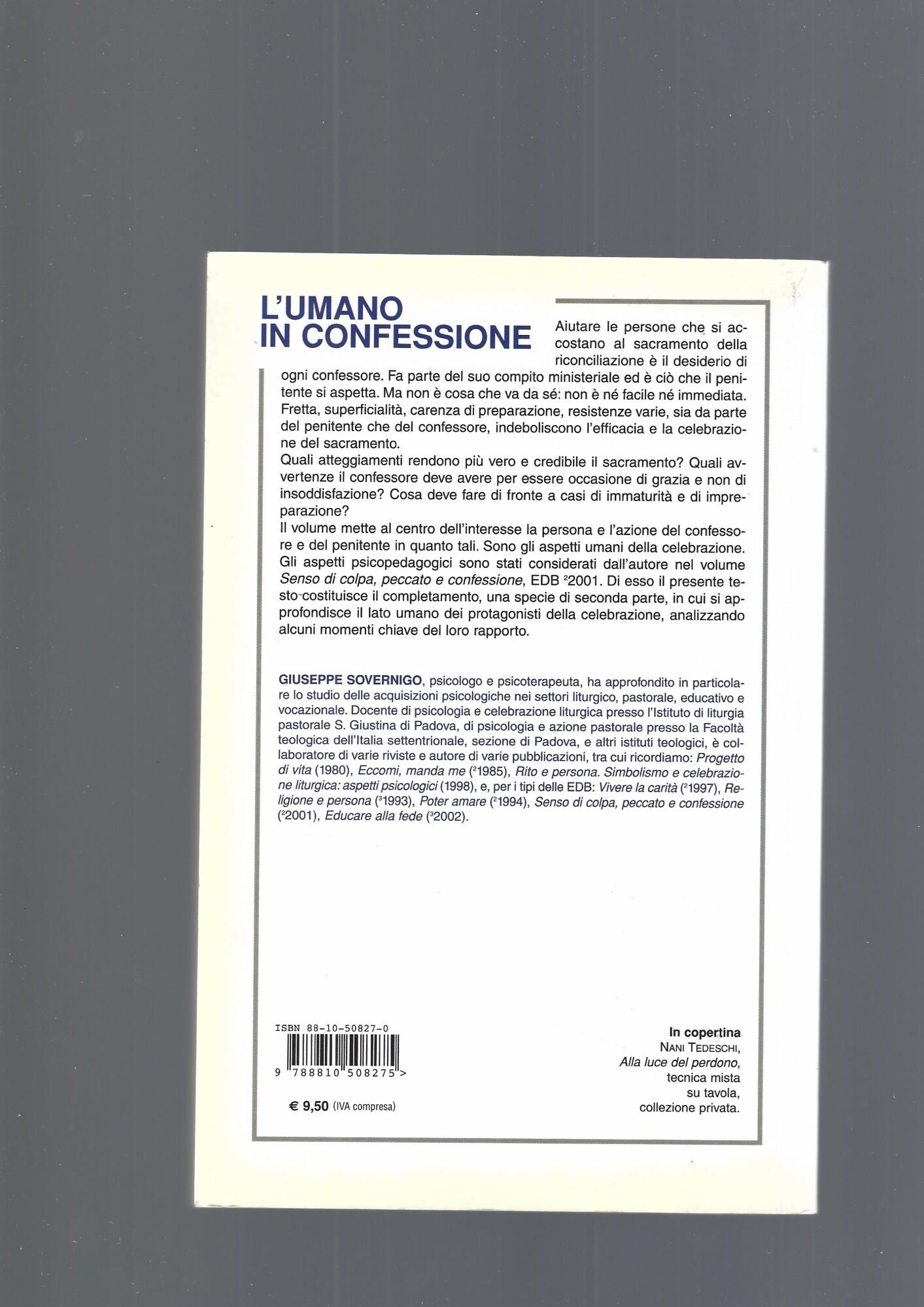 L'umano in confessione. La persona e l'azione del confessore e del penitente