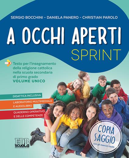 A occhi aperti sprint. Per la Scuola media. Con e-book. Con espansione online. Con Libro: Quaderno. Con DVD-ROM - Sergio Bocchini,Daniela Panero,Christian Parolo - copertina