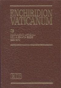 Enchiridion Vaticanum. Vol. 3: Documenti ufficiali della Santa Sede (1968-1970) - copertina