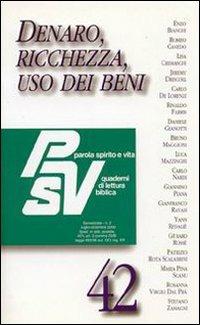 Denaro, ricchezza, uso dei beni - copertina